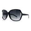 Womens Large Exposed Side Lens Butterfly Plastic Sunglasses