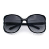 Womens Large Exposed Side Lens Butterfly Plastic Sunglasses