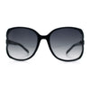 Womens Large Exposed Side Lens Butterfly Plastic Sunglasses