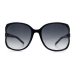 Womens Large Exposed Side Lens Butterfly Plastic Sunglasses