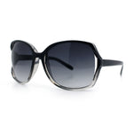 Womens Large Exposed Side Lens Butterfly Plastic Sunglasses