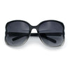 Womens Large Exposed Side Lens Butterfly Plastic Sunglasses