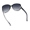 Womens Large Exposed Side Lens Butterfly Plastic Sunglasses