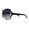 Womens Large Exposed Side Lens Butterfly Plastic Sunglasses