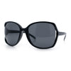 Womens Large Exposed Side Lens Butterfly Plastic Sunglasses