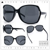 Womens Large Exposed Side Lens Butterfly Plastic Sunglasses