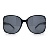 Womens Large Exposed Side Lens Butterfly Plastic Sunglasses
