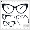 Classic Womens Gothic Clear Lens Cat Eye Glasses