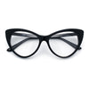 Classic Womens Gothic Clear Lens Cat Eye Glasses