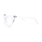 Classic Womens Gothic Clear Lens Cat Eye Glasses