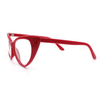 Classic Womens Gothic Clear Lens Cat Eye Glasses