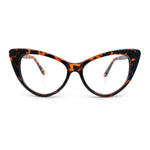 Classic Womens Gothic Clear Lens Cat Eye Glasses