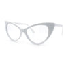 Classic Womens Gothic Clear Lens Cat Eye Glasses