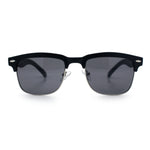 Mens Half rim Rectangular Luxury Hipster Shade Sunglasses