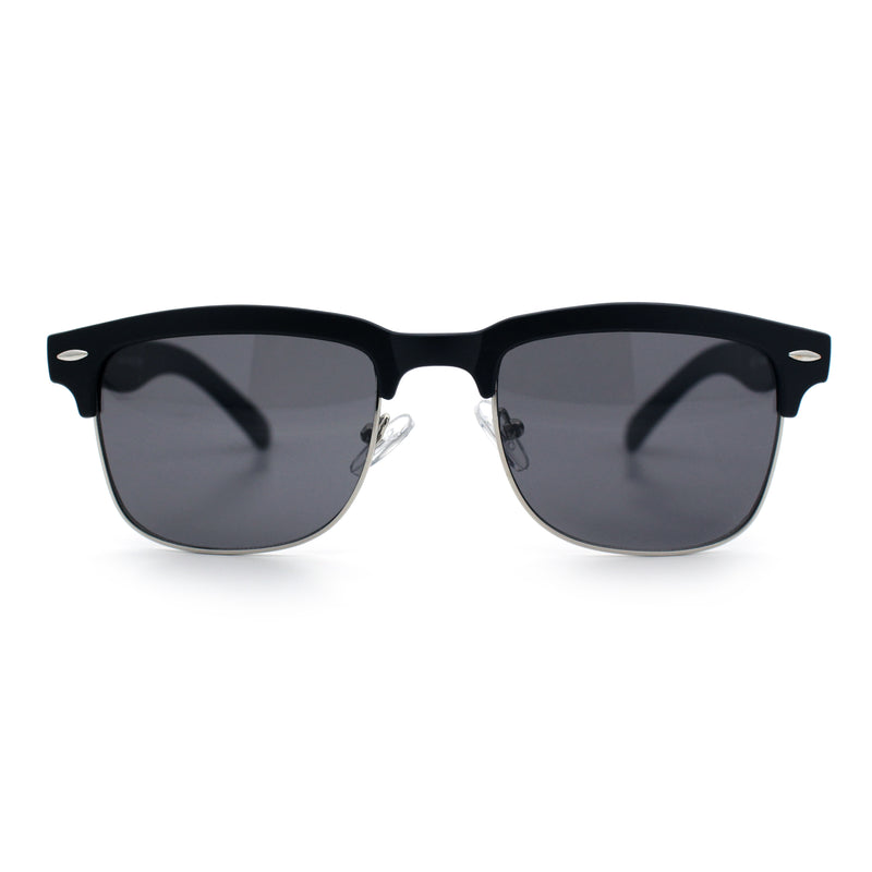Mens Half rim Rectangular Luxury Hipster Shade Sunglasses