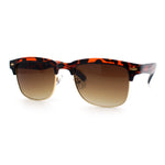 Mens Half rim Rectangular Luxury Hipster Shade Sunglasses