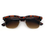 Mens Half rim Rectangular Luxury Hipster Shade Sunglasses