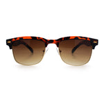 Mens Half rim Rectangular Luxury Hipster Shade Sunglasses