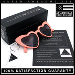 Girls Kid Size Heart Shape Lolita Valentine Love Sunglasses