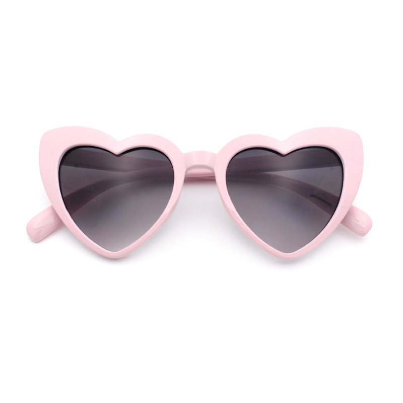 Girls Kid Size Heart Shape Lolita Valentine Love Sunglasses