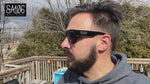 Locs Squared Rectangular Cholo Gangster All Black Sunglasses