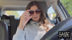 SA106 Polka Dot Print Plastic Heart Shape Cute Sunglasses