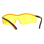 SA106 Yellow HD Lens Adjustable Arm UV Protection Rimless Warp Safety Glasses