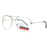 SA106 Classic Wire Rim Tear Drop Shape Aviator Clear Lens Eye Glasses