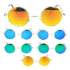 Retro Extra Small Snug Fit Round Circle Color Lens 70s Groovy Hippie Sunglasses