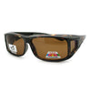 Mens Camouflage Rectangular Fit Over Polarized Anti Glare Sunglasses