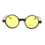 Color Lens Retro Classic Circle Lens Round Plastic 70s Hippie Groovy Sunglasses