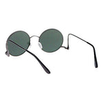 SA106 Womens Swan Drop Temple Retro Circle Round Lens Runway Sunglasses