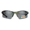 SA106 Mens Hunters Baseball Half Rim Camouflage Print Camo Sunglasses