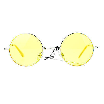 SA106 Retro Groovy Color Gradient Lens Circle Lens Round Hippie 70s Sunglasses