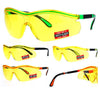 SA106 Yellow HD Lens Adjustable Arm UV Protection Rimless Warp Safety Glasses