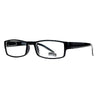 SA106 Black Narrow Rectangular Spring Hinge Plastic Clear Lens Eye Glasses