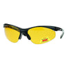 Polarized No Glare Mens Outdoor Baseball Half Rim Fishing Warp Sport Sunglasses