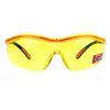 SA106 Yellow HD Lens Adjustable Arm UV Protection Rimless Warp Safety Glasses