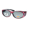 Womens Floral Print Antiglare Polarized No Glare 60mm Fitover Sunglasses