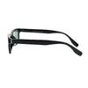Mens Tempered Glass Lens Classic Narrow Rectangular Plastic Frame Sunglasses