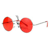 SA106 Retro Groovy Color Gradient Lens Circle Lens Round Hippie 70s Sunglasses