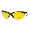 Polarized No Glare Mens Outdoor Baseball Half Rim Fishing Warp Sport Sunglasses