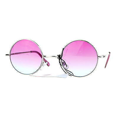 SA106 Retro Groovy Color Gradient Lens Circle Lens Round Hippie 70s Sunglasses