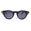 Womens Small Snug Fit Horn Rim Cat Eye Retro Style Round Circle Lens Sunglasses