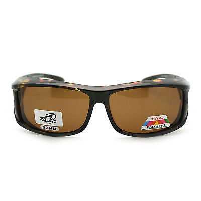 Mens Camouflage Rectangular Fit Over Polarized Anti Glare Sunglasses