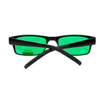 Mens New Small Face Snug Fit Color Lens Rectangular Plastic Frame Sunglasses