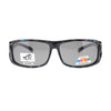 Mens Camouflage Rectangular Fit Over Polarized Anti Glare Sunglasses