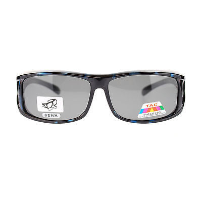 Mens Camouflage Rectangular Fit Over Polarized Anti Glare Sunglasses