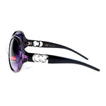 CG Eyewear Oversize Metalic Scribble Skatch Pattern Plastic Butterfly Sunglasses