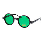 Color Lens Retro Classic Circle Lens Round Plastic 70s Hippie Groovy Sunglasses